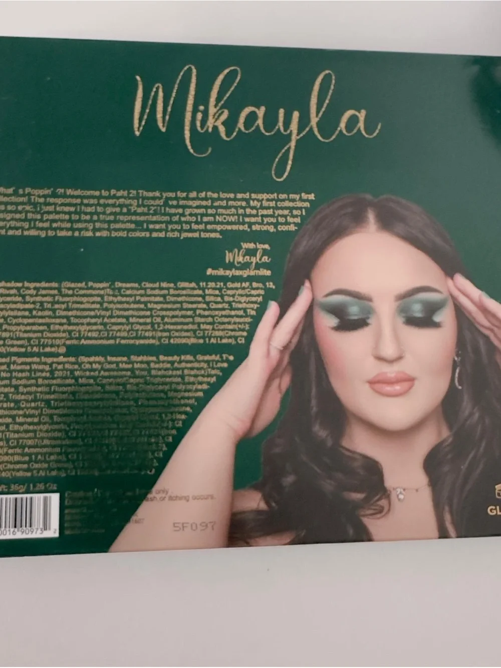 NWT Glamlite x Mikayla Paht Two 30 Color Palette